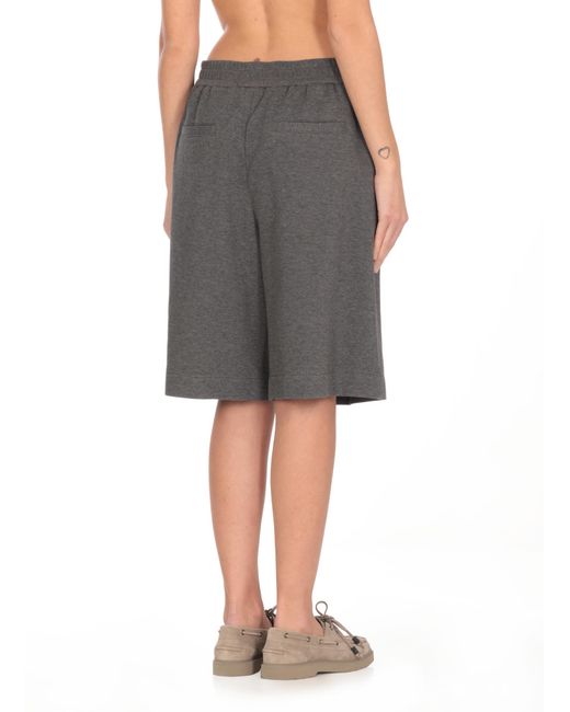 Brunello Cucinelli Gray Drawstring Shorts