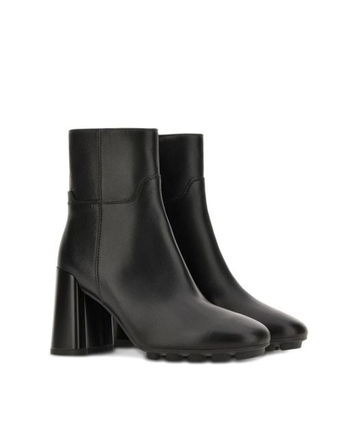 Hogan Black 90Mm Leather Boots