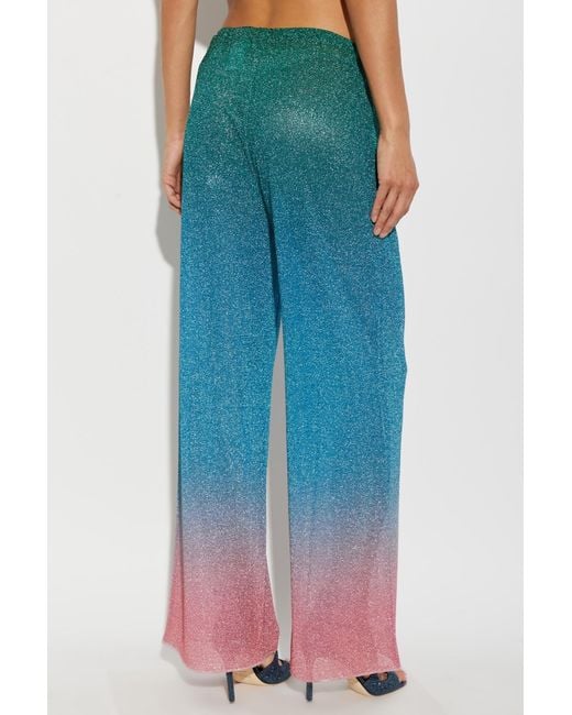 Oseree Blue Drawstring Casual Pants