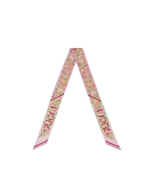Gucci White Printed Neck Bow