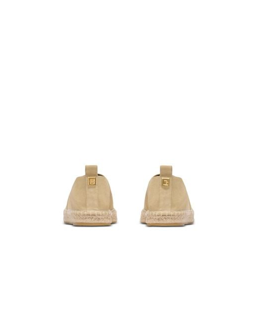 Balmain Natural Round Toe Espadrilles for men