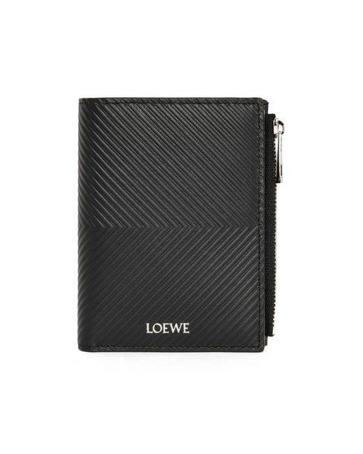 Loewe Black Slim Compact Walllet for men