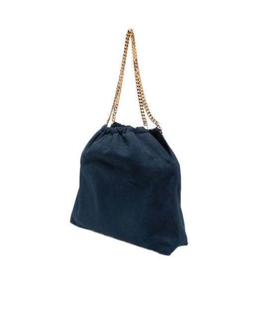 Stella McCartney Blue Chain Shoulder Bag