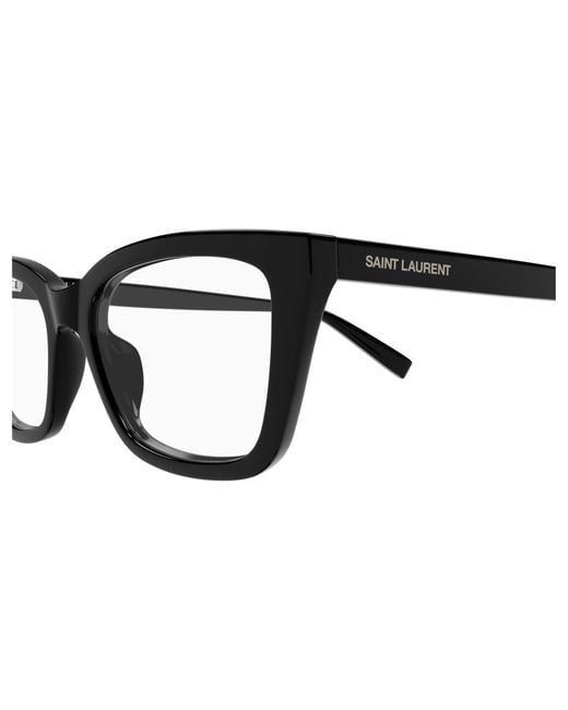 Saint Laurent White Cat-Eye Frame Glasses