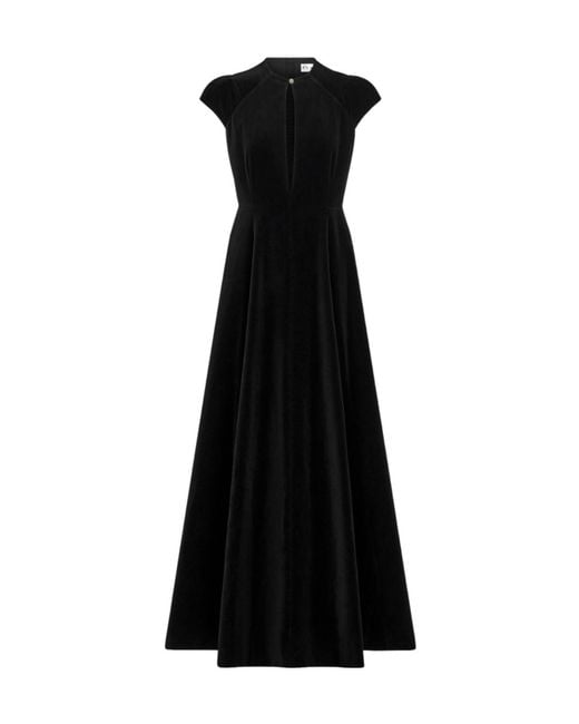 Dior Black Christian Crewneck Short-Sleeved Dress