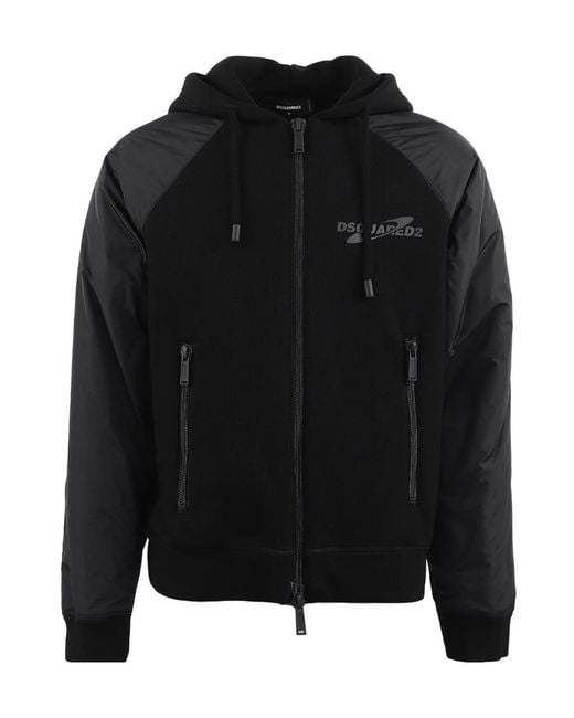 DSquared² Black Long-Sleeved Casual Jacket for men