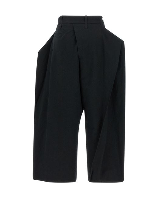 Issey Miyake Black Grainy Pants
