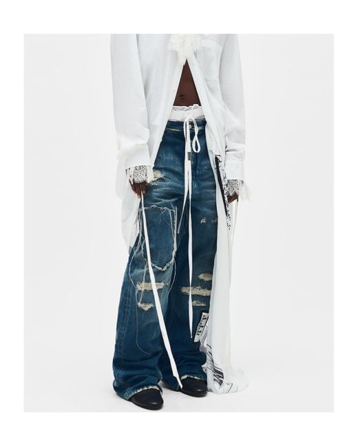 Ann Demeulemeester Blue Claire 5 Pocket Comfort Jeans