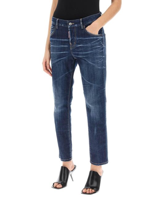 DSquared² Blue Straight Leg Cool Girl Jeans