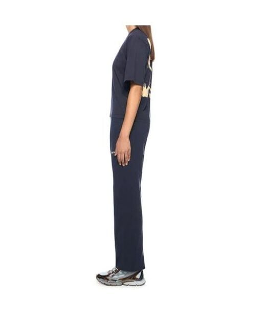 Off-White c/o Virgil Abloh Blue Ink Logo-Print Track Pants