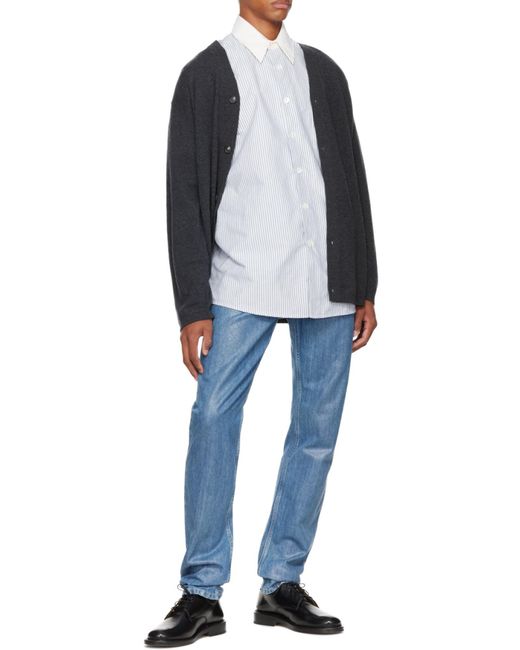 Our Legacy Black Virgin Wool Cardigan for men