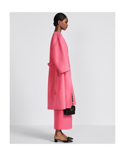 Dior Pink Coat With Belt