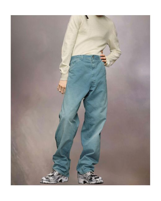 Maison Margiela Blue Denim Wide-Leg Jeans for men