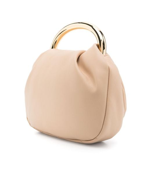 Blumarine Natural Clamshell Handbag