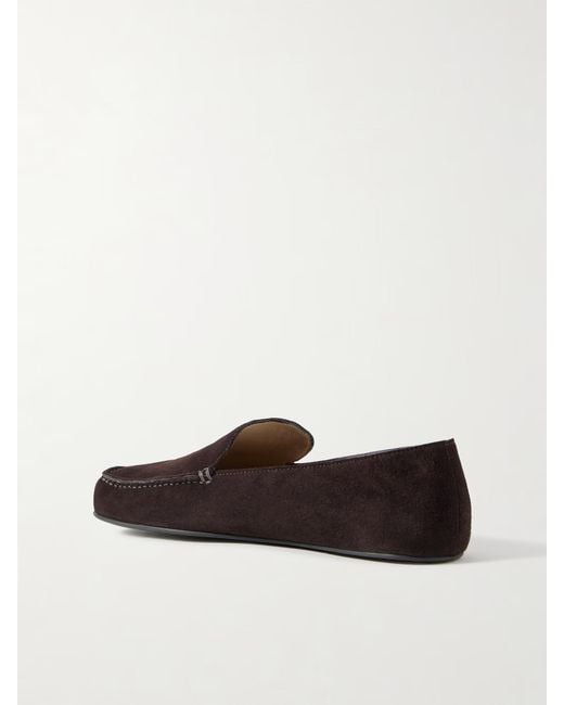 The Row Brown Leo Loafers