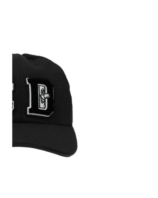 Dior Black Homme X Kenny Scharf Logo Patch Baseball Cap for men