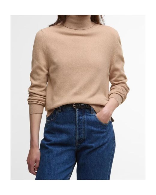 Barbour Natural Pendle Roll-Neck Jumper