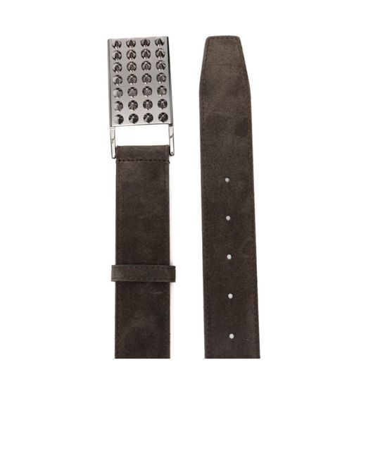 Christian Louboutin White Funky Studded Belt for men