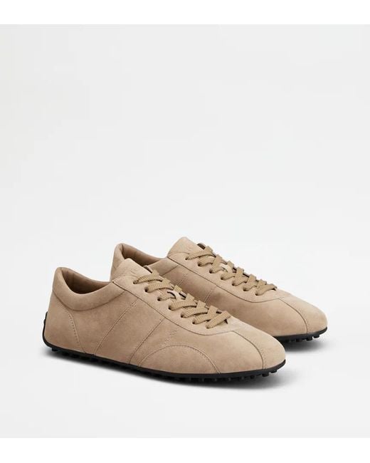 Tod's Brown Round-Toe Sneakers for men