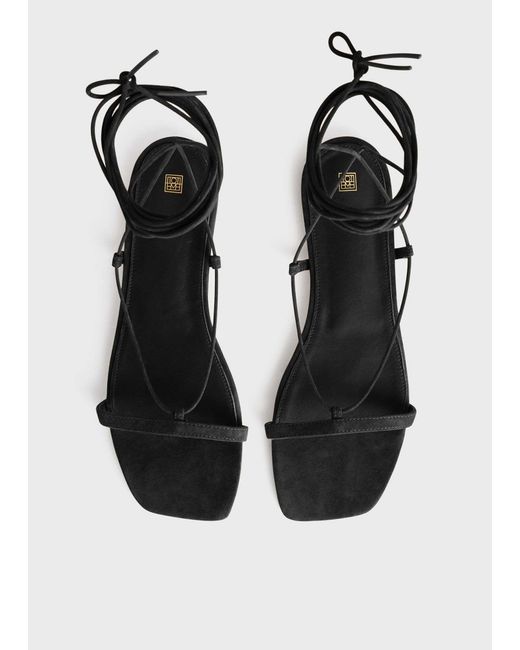 Totême White Totême Sqaure Toe Sandals