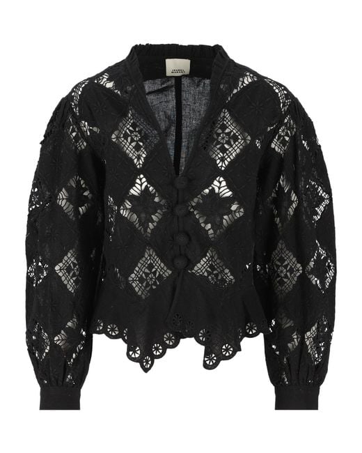 Isabel Marant Black Nina Blouse