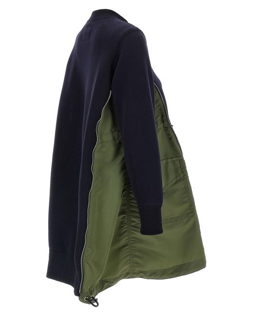Sacai Blue Sponge Mini Dress