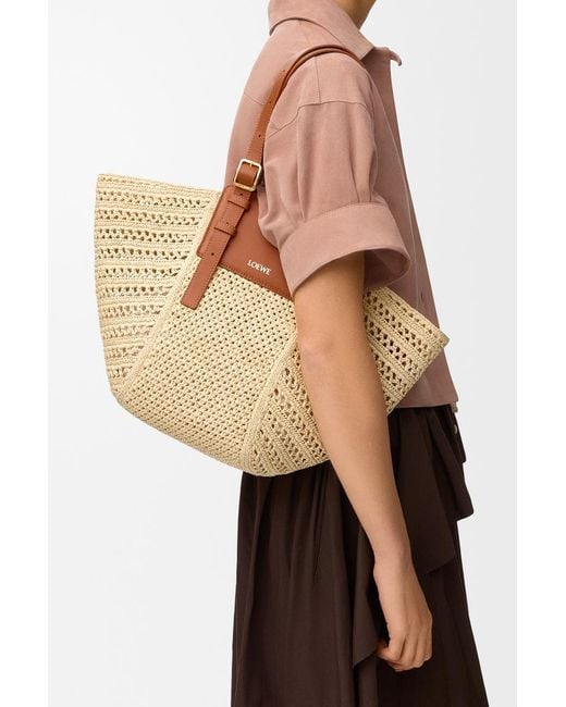 Loewe Natural Hammock Cabas Braided Tote Bag