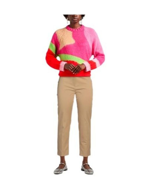 Weekend by Maxmara Natural Elastic Straight-Leg Pants