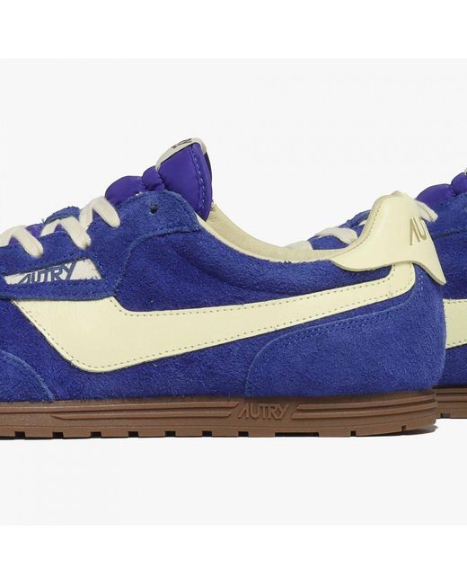 Autry Blue Windspin Lace-Up Sneakers for men