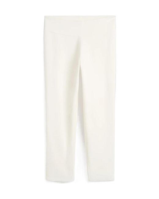 Totême  White Totême Capri Knit Cropped Leggings