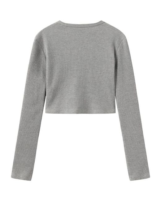 Marissa Chiara Gray Long-Sleeved T-Shirt