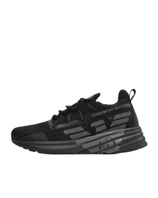 EA7 Black Eagle Logo Low-Top Sneakers for men