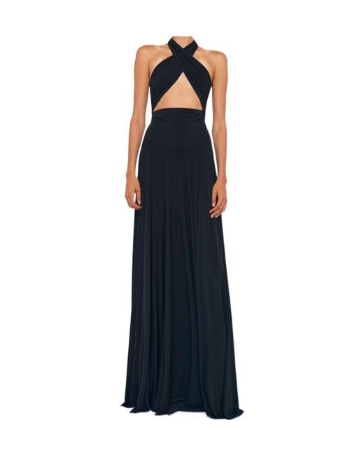 Norma Kamali Black Convertible Evening Dress