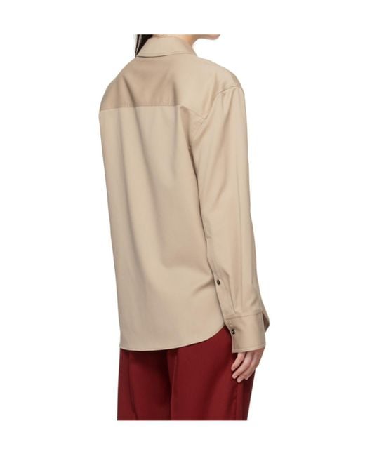 Loulou de Saison Natural Eliana Button-Up Shirt