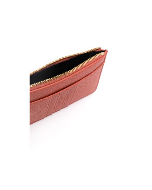 Emporio Armani Red Myea Debossed-Logo Wallet