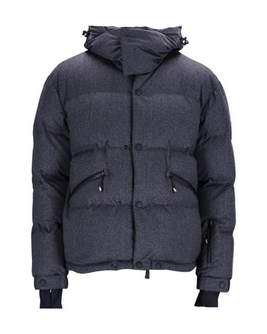 Moncler Blue Grenoble Krun Short Down Jacket for men