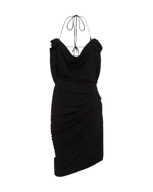 Magda Butrym Black Draped Dress