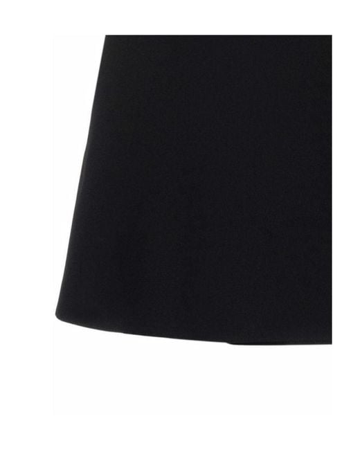 Versace Black High Waist La Greca Chain Mini Skirt
