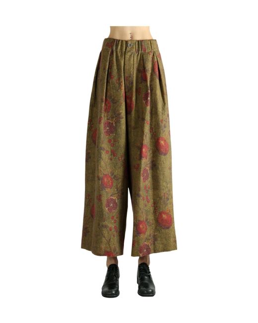 Uma Wang Natural Elastic Waist Casual Pants