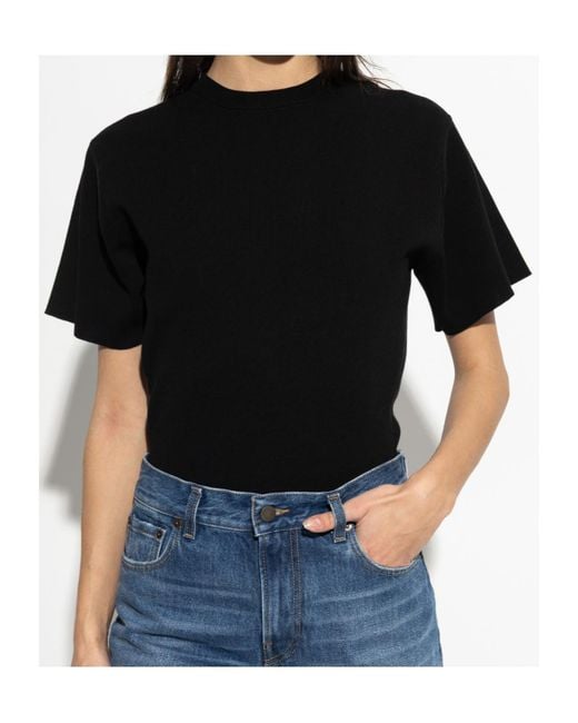Haikure Black Talya Short-Sleeved Bodysuit