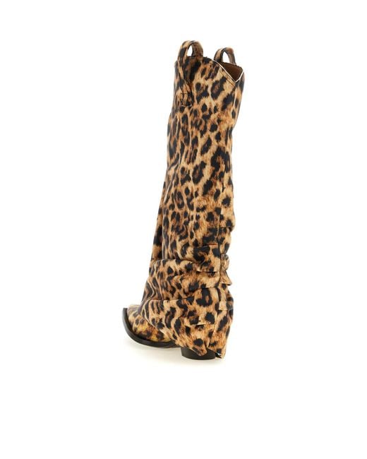 R13 White 'Mid Cowboy' Boots