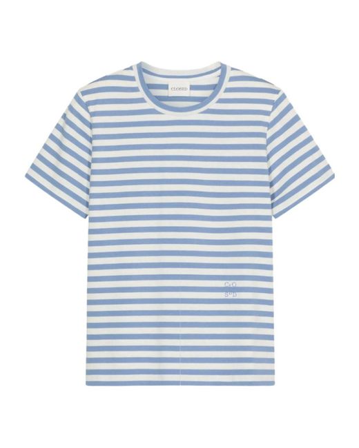 Closed Blue Striped Basic T-Shirt