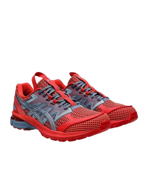 Asics Red Us4-S Gel-Terrain Lace-Up Sneakers for men