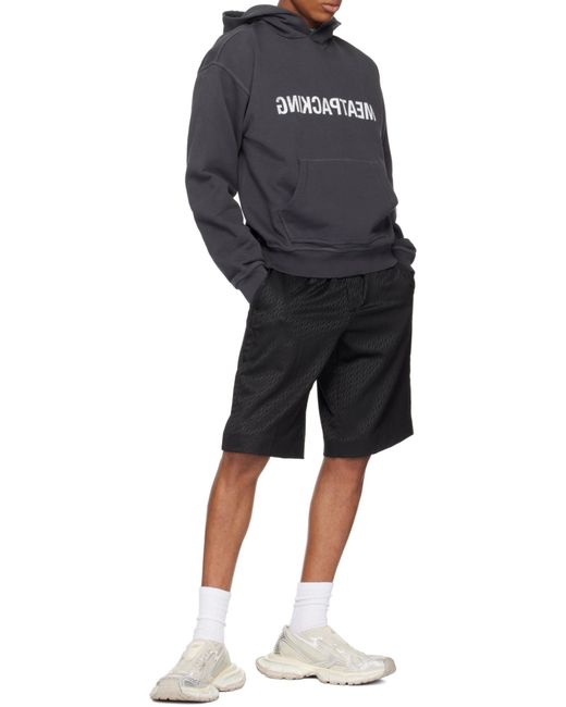 Helmut Lang Blue Meatpacking Hoodie for men