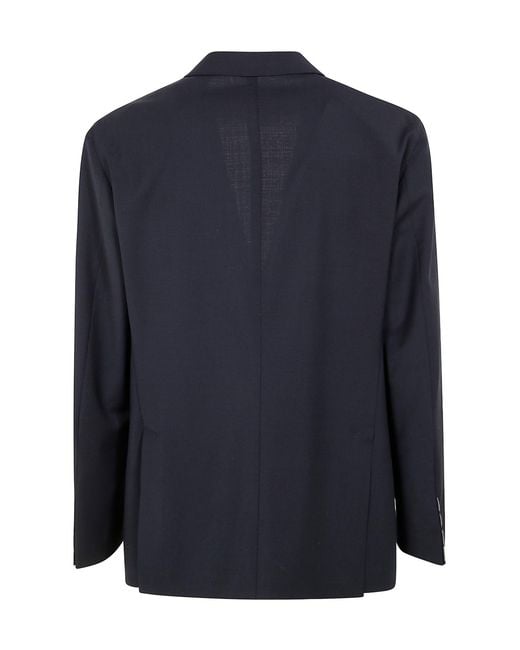 Boglioli Blue Single-Breasted Blazer for men