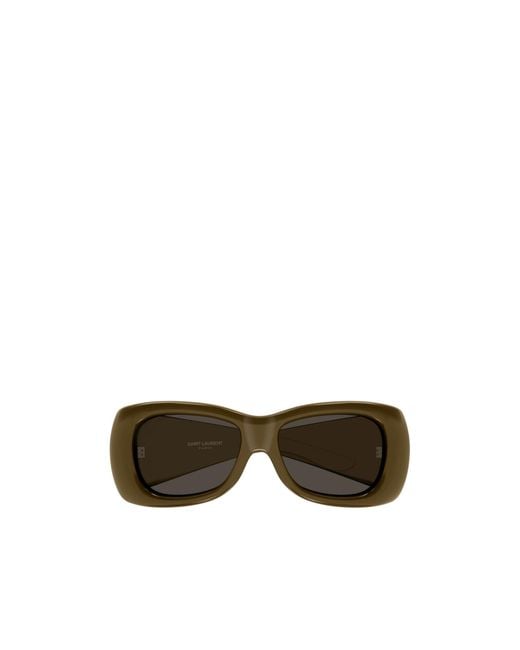 Saint Laurent Brown Howl Square-Frame Sunglasses for men