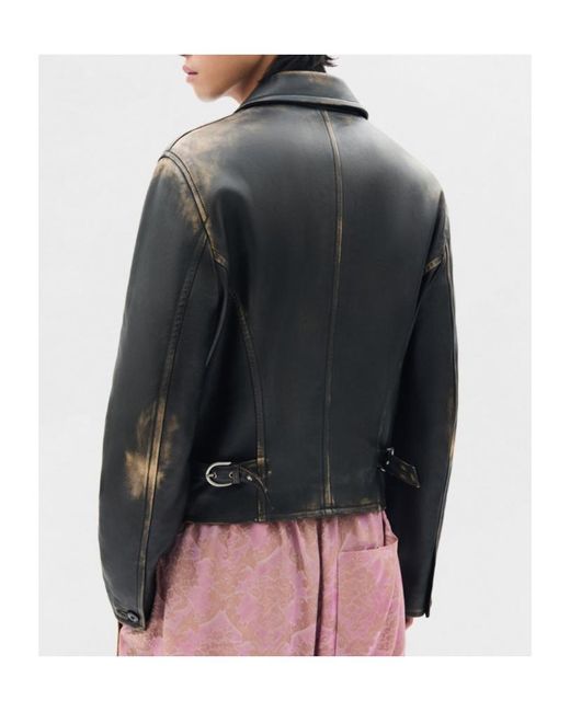 Ann Demeulemeester Black Malik Fitted Boxy Blouson for men