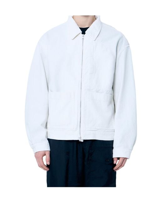 Dries Van Noten White Veper Zipped Jacket for men