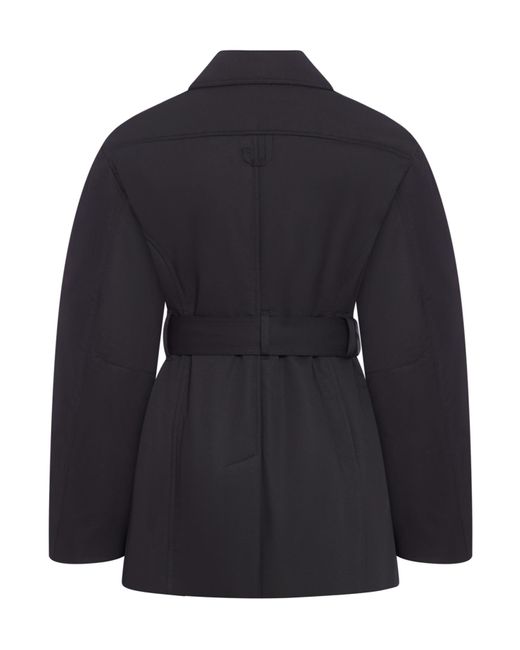 Jacquemus Blue Collared Belted Jacket