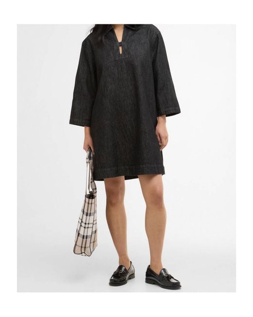 Barbour Black Myra Denim Dress